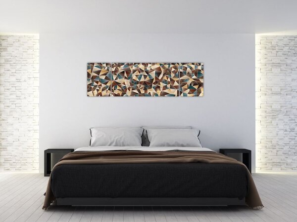 Obraz trójkątów (170x50 cm)