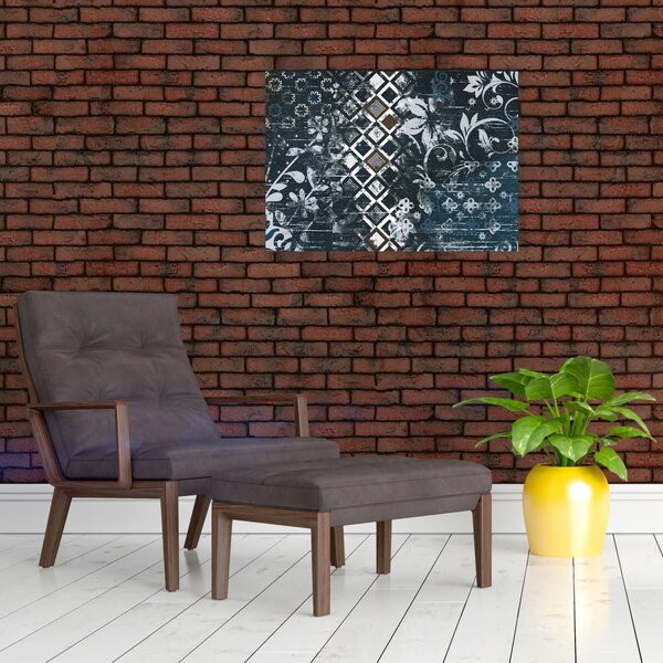 Obraz z kwiatowym wystrojem (70x50 cm)