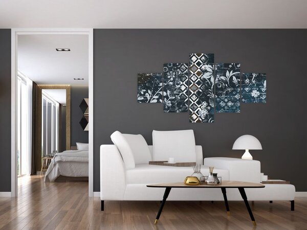 Obraz z kwiatowym wystrojem (125x70 cm)