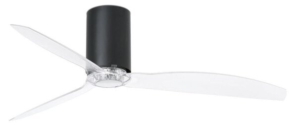 FARO Barcelona FARO 32041WP - Wentylator sufitowy MINI TUBE FAN Wi-Fi czarny + pilot FA32041WP