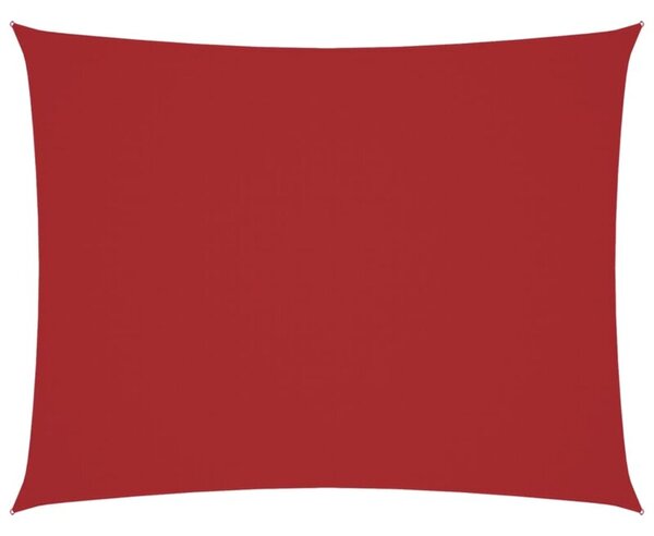 Prostokątny żagiel ogrodowy, tkanina oxford, 2x3 m, czerwony
