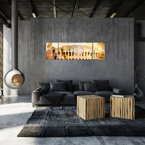 Obraz - Malarstwo cyfrowe, Koloseum, Rzym, Włochy (170x50 cm)