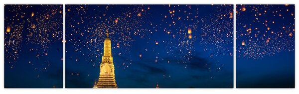 Obraz - Lampiony szczęścia, Bangkok (170x50 cm)