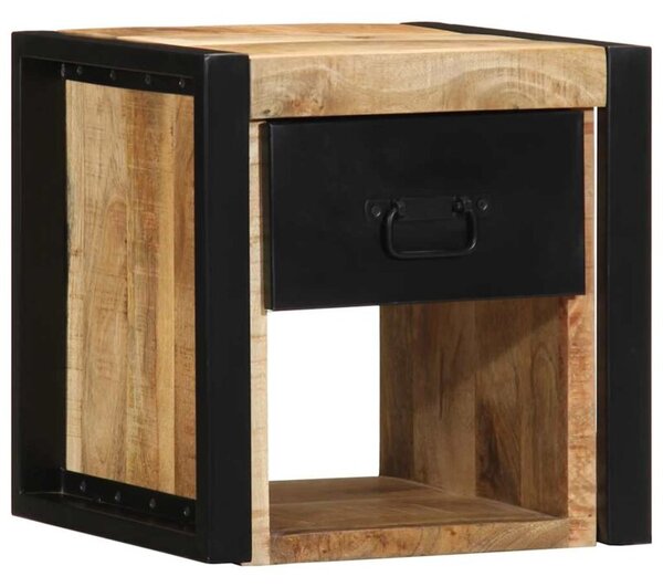 Szafka nocna 40x35x40 cm lite drewno surowe mango