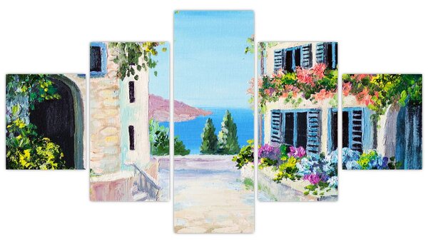 Obraz - Grecka aleja, obraz olejny (125x70 cm)