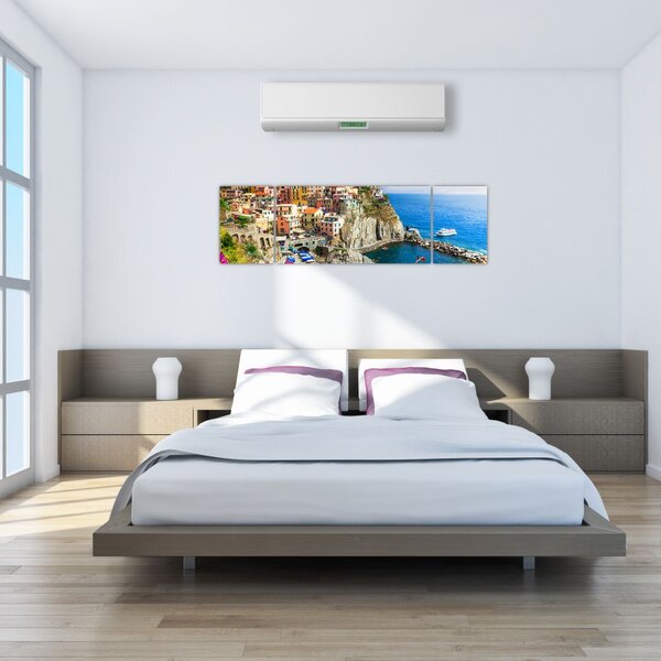 Obraz - Włoska wioska Manarola (170x50 cm)
