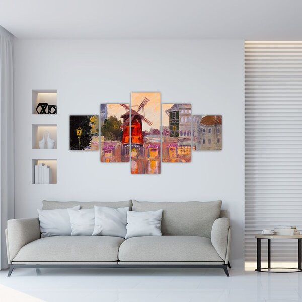 Obraz - Moulin Rouge, Paryż, Francja (125x70 cm)