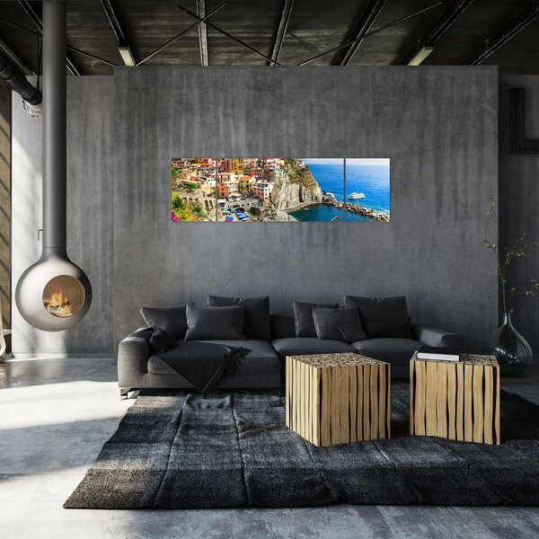 Obraz - Włoska wioska Manarola (170x50 cm)