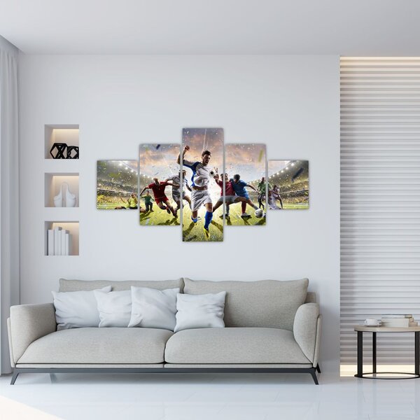 Obraz - Piłka nożna (125x70 cm)