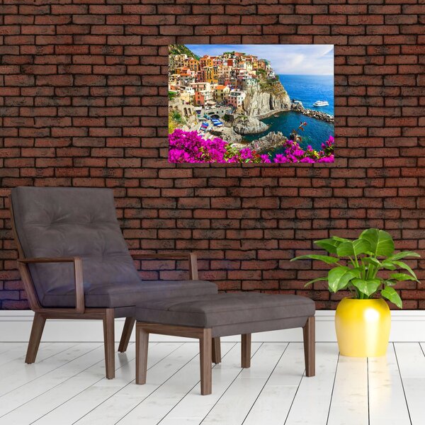 Obraz - Włoska wioska Manarola (70x50 cm)