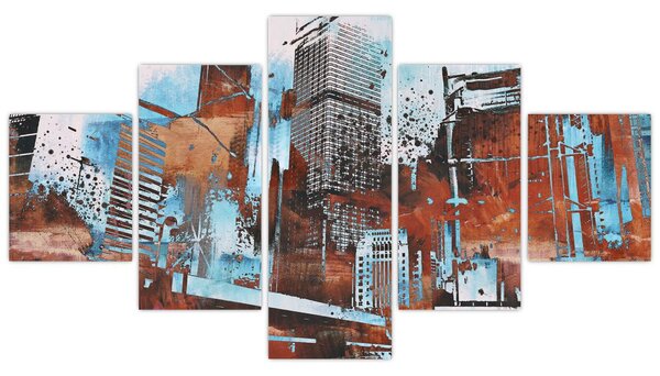 Obraz - Wieżowce (125x70 cm)