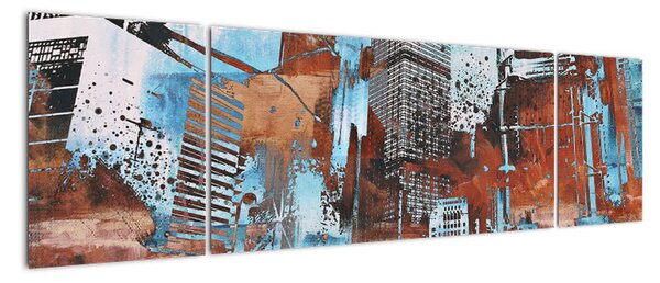 Obraz - Wieżowce (170x50 cm)