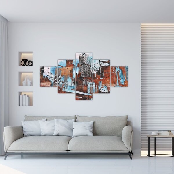 Obraz - Wieżowce (125x70 cm)