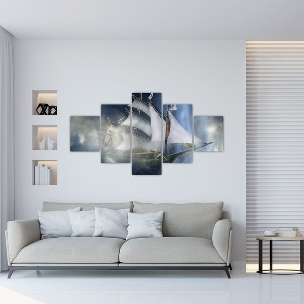 Obraz - Statek widmo (125x70 cm)