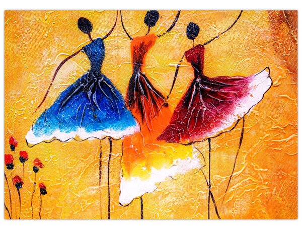 Obraz - Obraz olejny, baletki (70x50 cm)