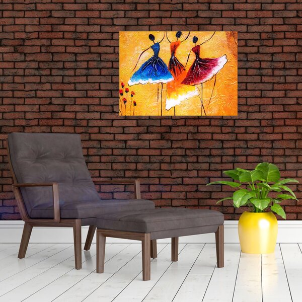 Obraz - Obraz olejny, baletki (70x50 cm)