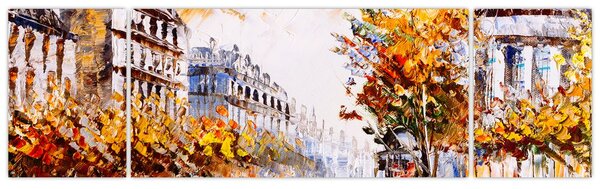 Obraz - Ulica w Paryżu (170x50 cm)