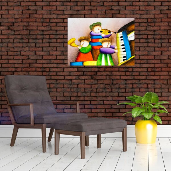 Obraz - Muzycy, malarstwo (70x50 cm)