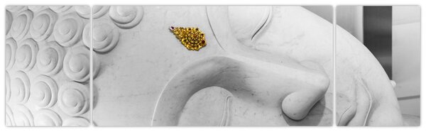 Obraz - Biały Budda (170x50 cm)