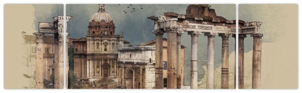 Obraz - Forum Romanum, Rzym, Włochy (170x50 cm)