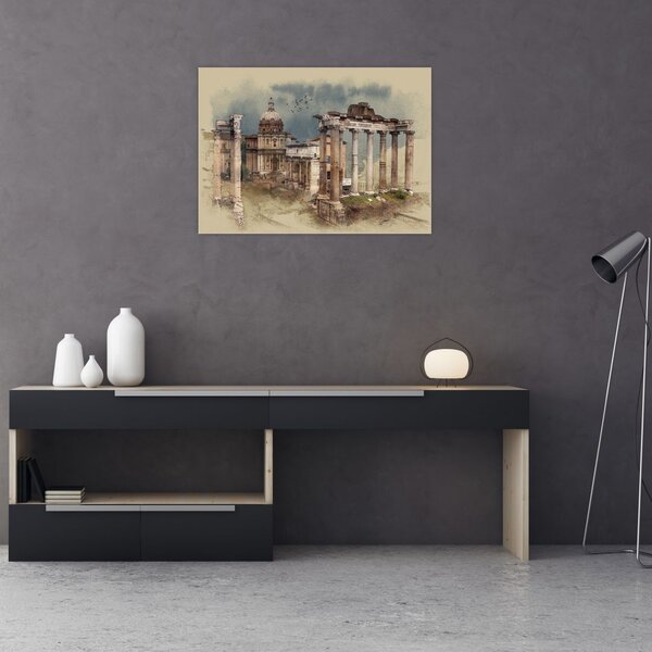 Obraz - Forum Romanum, Rzym, Włochy (70x50 cm)