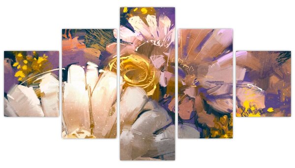 Obraz kwiatów (125x70 cm)