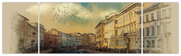 Obraz - Rzeka Mojka, Sankt Petersburg, Rosja (170x50 cm)