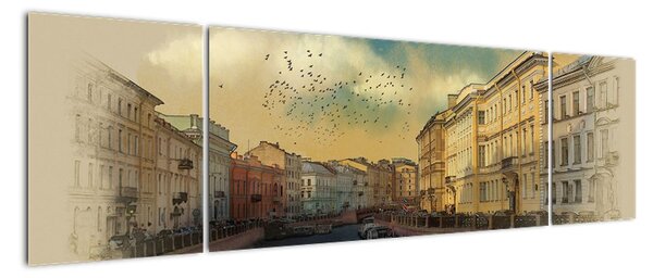 Obraz - Rzeka Mojka, Sankt Petersburg, Rosja (170x50 cm)