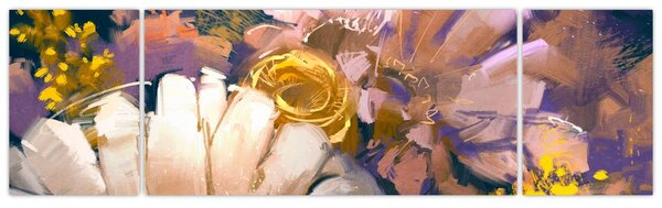 Obraz kwiatów (170x50 cm)