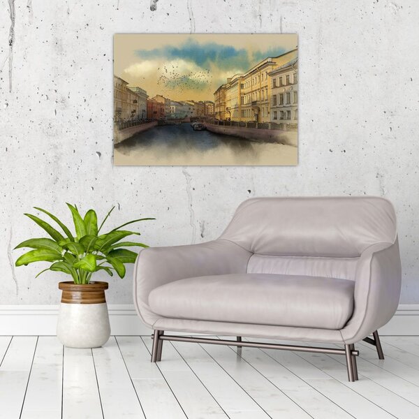 Obraz - Rzeka Mojka, Sankt Petersburg, Rosja (70x50 cm)