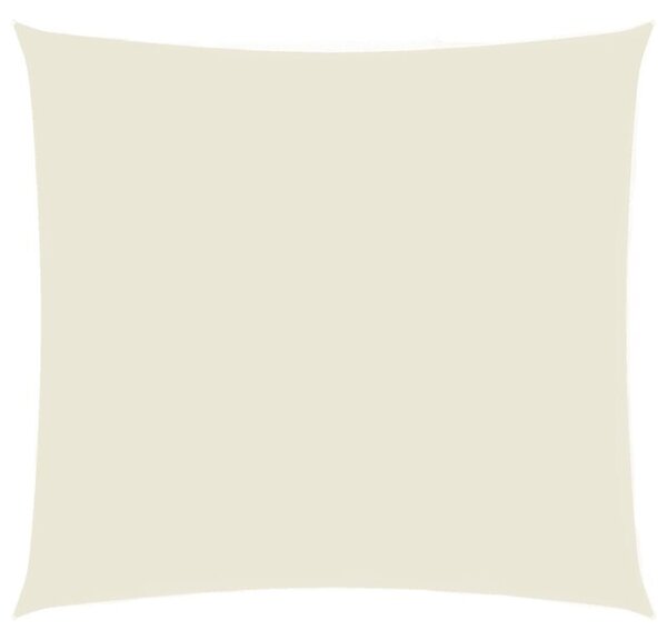 Kwadratowy żagiel ogrodowy z tkaniny oxford, 3,6x3,6 m, kremowy