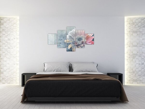 Obraz - Zimowy kwiat (125x70 cm)