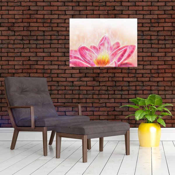 Obraz kwiatu lotosu (70x50 cm)