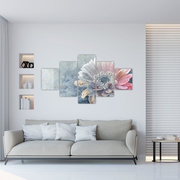 Obraz - Zimowy kwiat (125x70 cm)