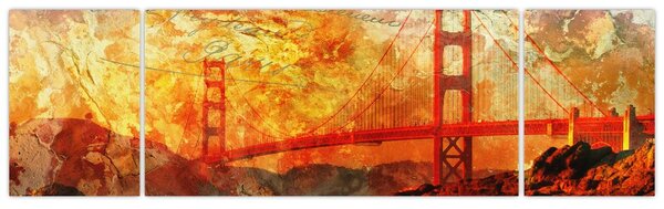 Obraz - Golden Gate, San Francisco, Kalifornia (170x50 cm)