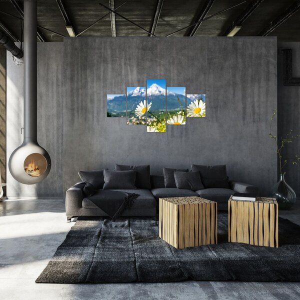 Obraz - Wiosna w Alpach (125x70 cm)