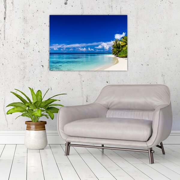Obraz tropikalnej plaży (70x50 cm)