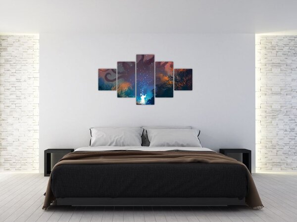 Obraz - Czarujący czarodziej (125x70 cm)