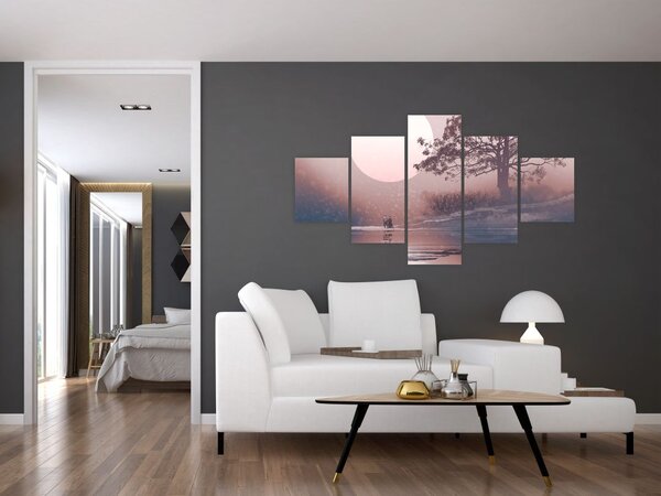 Obraz - Zakochana para (125x70 cm)