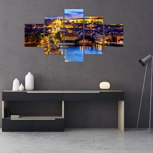 Obraz - Most Karola, Praga, Czechy (125x70 cm)