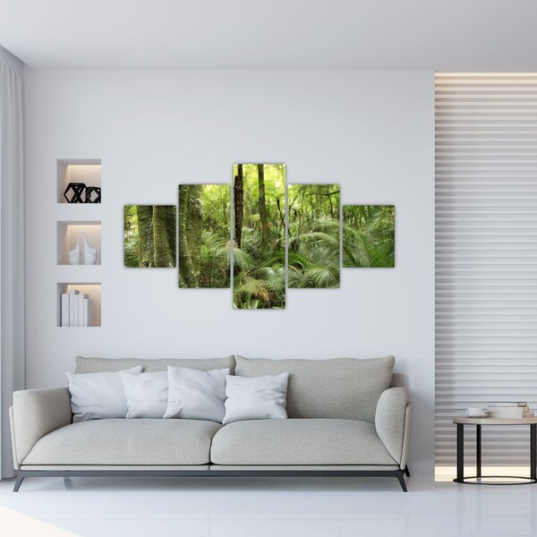 Obraz tropikalnego lasu deszczowego (125x70 cm)