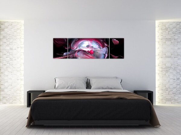 Obraz - Abstrakcja, kosmiczne robaki (170x50 cm)