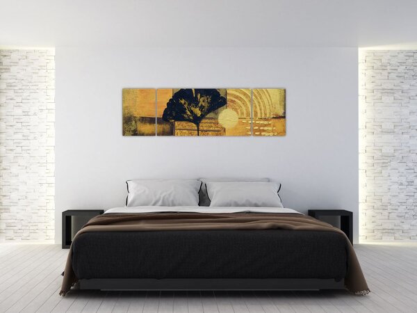 Obraz - Liść miłorzębu (170x50 cm)