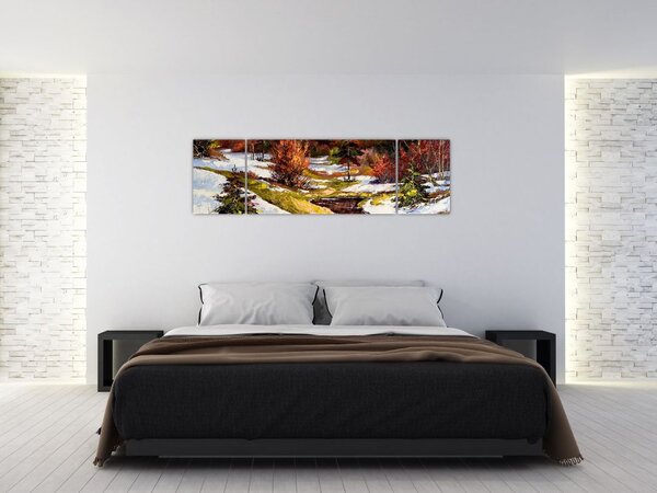 Obraz - Nadejście wiosny (170x50 cm)