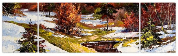 Obraz - Nadejście wiosny (170x50 cm)