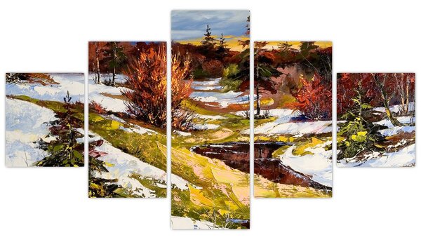Obraz - Nadejście wiosny (125x70 cm)