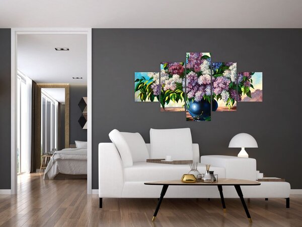 Obraz - Bukiet bzu (125x70 cm)