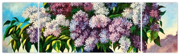 Obraz - Bukiet bzu (170x50 cm)