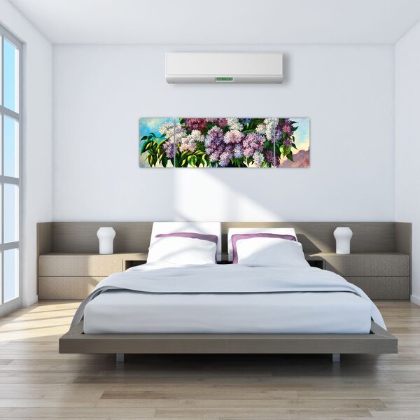 Obraz - Bukiet bzu (170x50 cm)