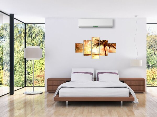Obraz - Palmy na plaży (125x70 cm)
